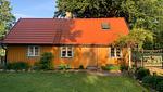 Chalet Hjortblick – Außenansicht mit großem Garten - Chalet Hjortblick - Top-Hundeurlaub