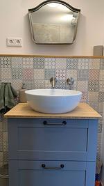 Waschbecken im Badezimmer - Chalet Hjortblick - Top-Hundeurlaub