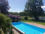 Außenpool auf dem Grundstück beim Chalet Hjortblick - Chalet Hjortblick - Top-Hundeurlaub
