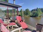 Terrasse mit Sitzplätzen am Chalet Hjortblick - Chalet Hjortblick - Top-Hundeurlaub
