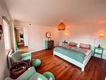 Schlafzimmer im Luxus Ferienhaus Villa Hjortlund auf der Damwildfarm in Tyringe - Hus Hjortlund - Top-Hundeurlaub