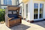 Terrasse - FeWo 18: strandnah, Terrasse - Top-Hundeurlaub