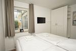 Schlafzimmer - FeWo 18: strandnah, Terrasse - Top-Hundeurlaub