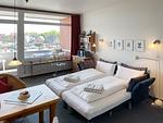 Wohnzimmer - Ferienwohnung „Holm" - Top-Hundeurlaub