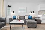 Wohnzimmer - Ferienwohnung "Meersicht Ostseezeit" Marina Wendtorf - Top-Hundeurlaub