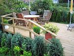 Terrasse am Haus Jungnamensand in Wittdün auf Amrum - Haus Jungnamen Sand Whg. 14 - Top-Hundeurlaub