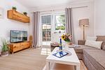 Wohnzimmer - Strandferienwohnung Trixi 2 - Top-Hundeurlaub