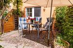 Terrasse - Strandferienwohnung Trixi 2 - Top-Hundeurlaub