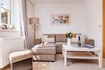 Wohnzimmer - Strandferienwohnung Trixi 2 - Top-Hundeurlaub