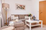 Wohnzimmer - Strandferienwohnung Trixi 2 - Top-Hundeurlaub