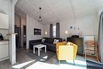 Blick zum Wohnbereich - Ferienhaus 02a - Top-Hundeurlaub
