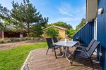 Terrasse mit Blick auf Garten - Ferienhaus 02a - Top-Hundeurlaub
