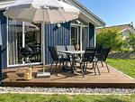 Blick zur Terrasse - Ferienhaus 02a - Top-Hundeurlaub