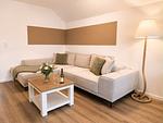 Wohnzimmer - Ferienwohnung Traumzeit Residenz Olpenitz - Top-Hundeurlaub