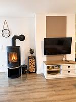 Wohnzimmer - Ferienwohnung Traumzeit Residenz Olpenitz - Top-Hundeurlaub