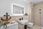 Badezimmer - Ferienwohnung "Ankerplatz" Baltique Travemünde - Top-Hundeurlaub