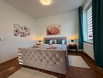 Bett - Wohnperle Oskar06 - zentral, Parkplatz - Top-Hundeurlaub