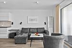 Wohnzimmer - Ferienwohnung "MeerWeite" Marina Wendtorf - Top-Hundeurlaub