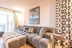 Wohnzimmer - Ferienhaus Hafen27 – Sea Side - Top-Hundeurlaub