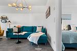 Wohnzimmer - Ferienwohnung Nordseeresort 19b Fischers Koje Büsum - Top-Hundeurlaub