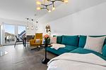 Wohnzimmer - Ferienwohnung Nordseeresort 19b Fischers Koje Büsum - Top-Hundeurlaub