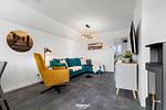 Wohnzimmer - Ferienwohnung Nordseeresort 19b Fischers Koje Büsum - Top-Hundeurlaub