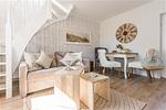 Wohnzimmer - Haus Strandlust Apartment 1 - Top-Hundeurlaub