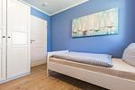 Schlafzimmer - Haus Muschelsucher, Birkenstraße 7a, App. 6 - Top-Hundeurlaub