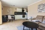 Wohnzimmer - Haus Muschelsucher, Birkenstraße 7a, App. 1 - Top-Hundeurlaub