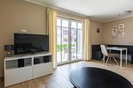 Wohnzimmer - Haus Muschelsucher, Birkenstraße 7a, App. 1 - Top-Hundeurlaub