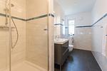 Badezimmer - Haus Muschelsucher, Birkenstraße 7a, App. 1 - Top-Hundeurlaub
