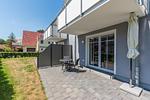Terrasse - Haus Muschelsucher, Birkenstraße 7a, App. 1 - Top-Hundeurlaub