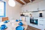 Küche / Küchenzeile - Haus Muschelsucher, Dünenstraße 44, App. 1 - Top-Hundeurlaub