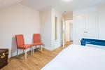 Schlafzimmer - Haus Muschelsucher, Dünenstraße 44, App. 1 - Top-Hundeurlaub