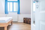 Schlafzimmer - Haus Muschelsucher, Dünenstraße 44, App. 1 - Top-Hundeurlaub