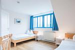 Schlafzimmer - Haus Muschelsucher, Dünenstraße 44, App. 1 - Top-Hundeurlaub