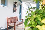 Terrasse - Haus Muschelsucher, Dünenstraße 44, App. 3 - Top-Hundeurlaub