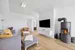 Wohnzimmer - Ferienwohnung Perfekte Welle Olpenitz - Top-Hundeurlaub