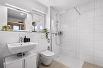 Badezimmer - Ferienwohnung Perfekte Welle Olpenitz - Top-Hundeurlaub