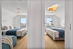 Schlafzimmer - Ferienwohnung Perfekte Welle Olpenitz - Top-Hundeurlaub