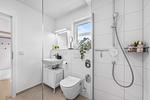 Badezimmer - Ferienwohnung Perfekte Welle Olpenitz - Top-Hundeurlaub