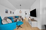 Wohnzimmer - Ferienwohnung Perfekte Welle Olpenitz - Top-Hundeurlaub