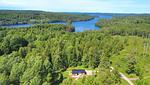 Luftaufnahme der Seenlandschaft rund um Bengtsfors in Dalsland - Stuga Haget - Top-Hundeurlaub