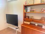 Fernseher und Wohnbereich im Ferienhaus Stuga Haget - Stuga Haget - Top-Hundeurlaub