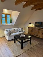 Wohnzimmer - Landhaus Liebheimelig, Deichblick - Top-Hundeurlaub