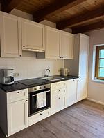 Küche / Küchenzeile - Landhaus Liebheimelig, Deichblick - Top-Hundeurlaub