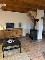 Wohnzimmer - Landhaus Liebheimelig, Deichblick - Top-Hundeurlaub