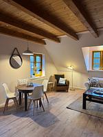 Wohnzimmer - Landhaus Liebheimelig, Deichblick - Top-Hundeurlaub