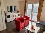 Wohnzimmer - Haus Nr. 07, Ferienhaus Deichgraf - Top-Hundeurlaub