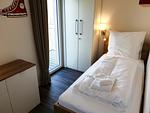 Schlafzimmer - Haus Nr. 07, Ferienhaus Deichgraf - Top-Hundeurlaub